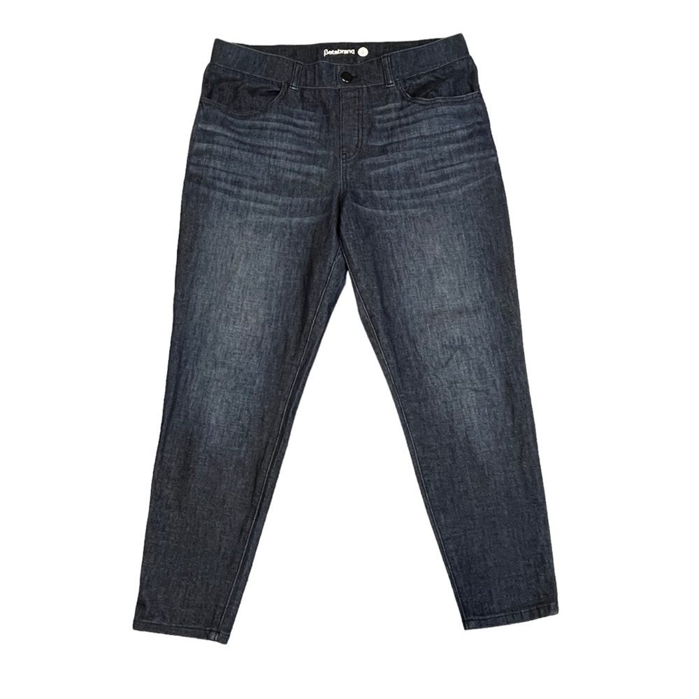 Betabrand Skinny Crop. Dark Blue. Size Large Short Petite #884